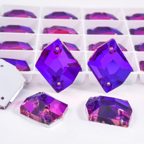 Factory Hot Sale Cosmic Shape Normal Color Glow Gems Glass Sew on Rhinestones for Fashion Accessories